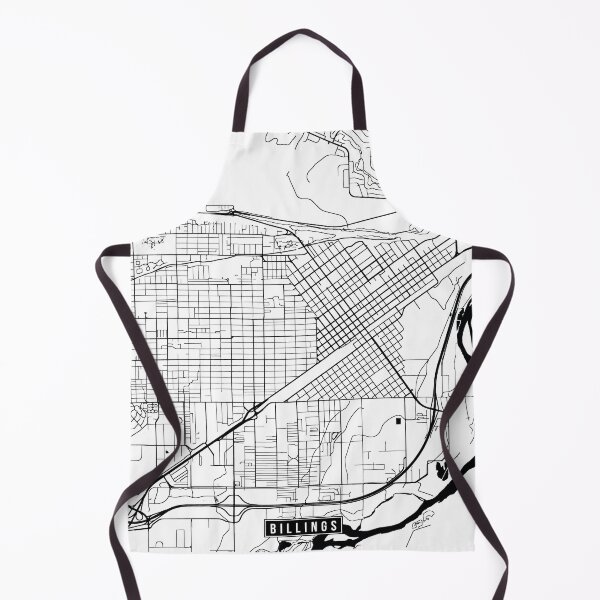 Item preview, Billings, Montana Street Map designed and sold by InkistPrints.