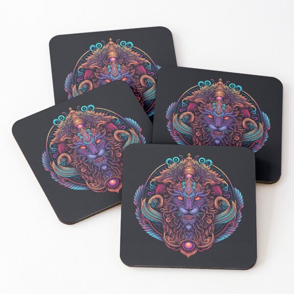 Item preview, Lion Crest Ornate Colorful Fantasy Art designed and sold by TDSwhite.