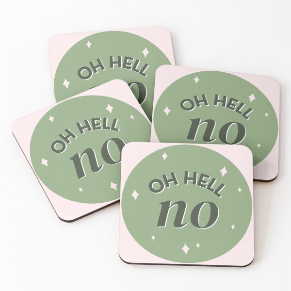 Item preview, Oh Hell No Square designed and sold by KGoPrintables.