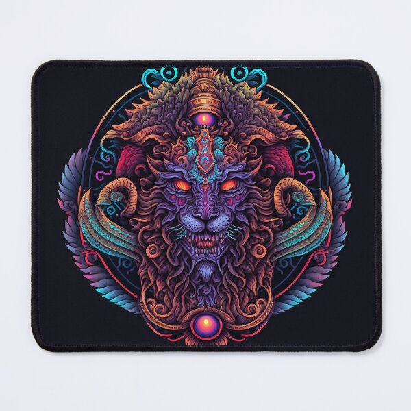 Item preview, Lion Crest Ornate Colorful Fantasy Art designed and sold by TDSwhite.