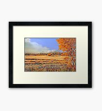 One autumn afternoon on the rolling prairie... Framed Print