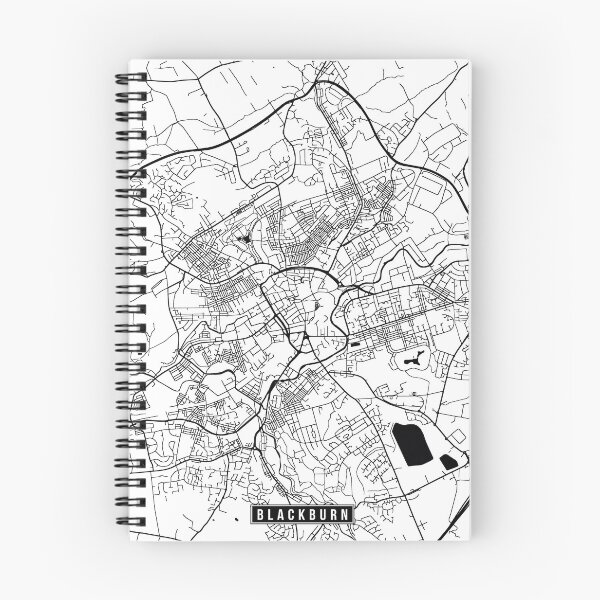 Item preview, Blackburn, England Street Map designed and sold by InkistPrints.