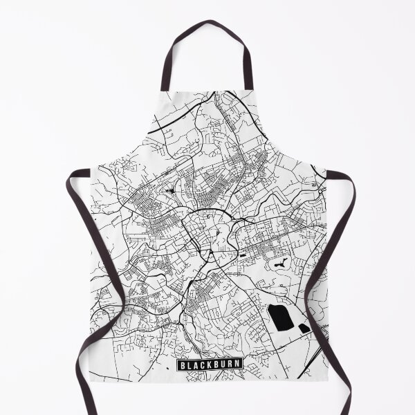 Item preview, Blackburn, England Street Map designed and sold by InkistPrints.