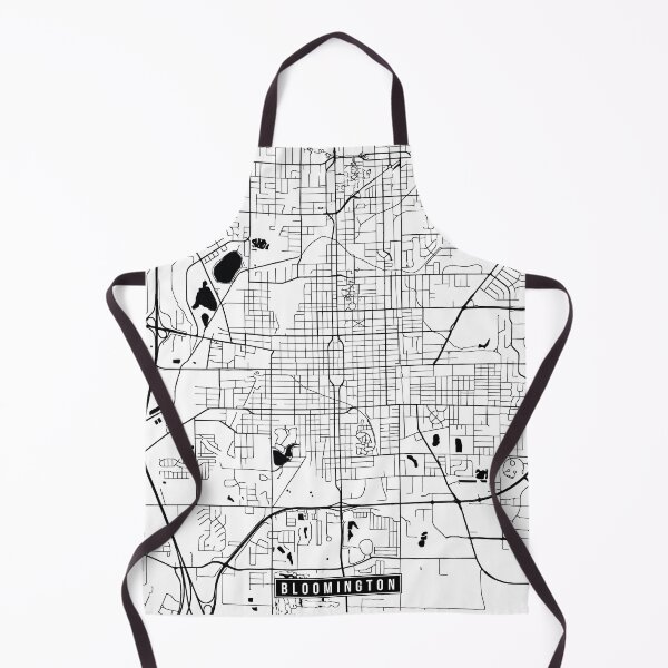 Item preview, Bloomington, Illinois Street Map designed and sold by InkistPrints.