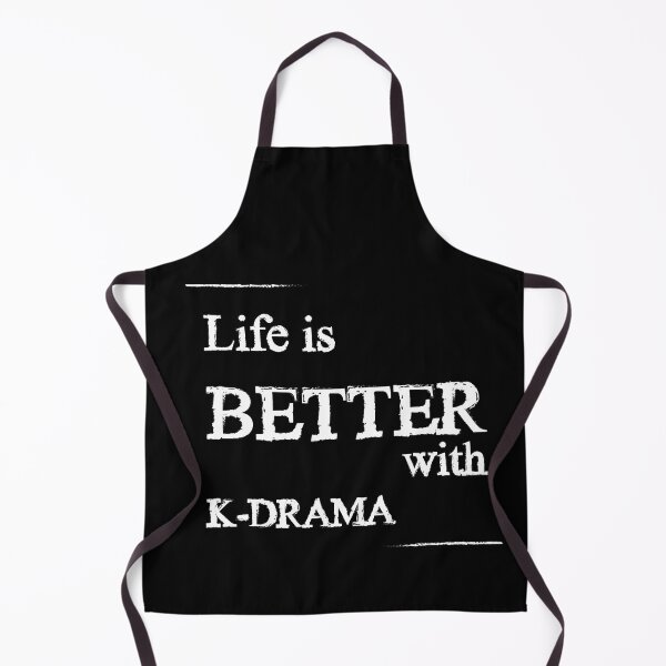 Item preview, Life is better with K-DRAMA (Black) designed and sold by Dylan, Bitesize_Korean.