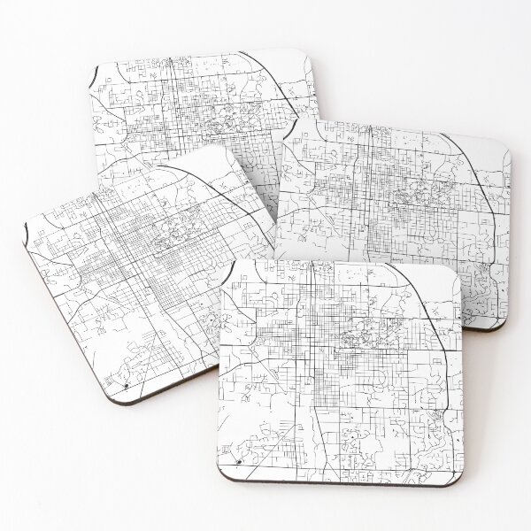 Aperçu de l'œuvre Bloomington, Indiana Street Map créée et vendue par InkistPrints.