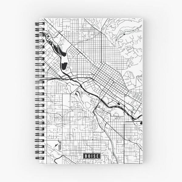 Item preview, Boise, Idaho Street Map designed and sold by InkistPrints.