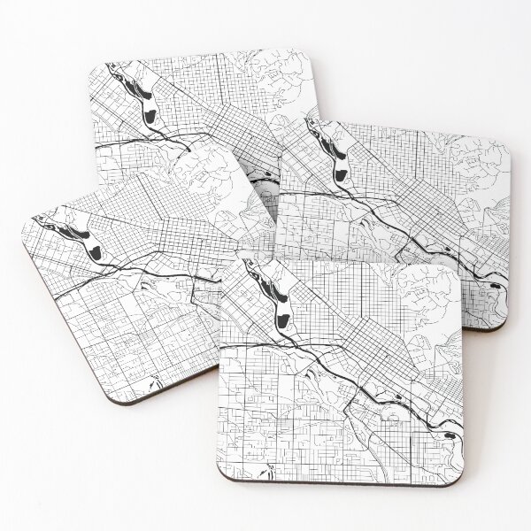 Item preview, Boise, Idaho Street Map designed and sold by InkistPrints.