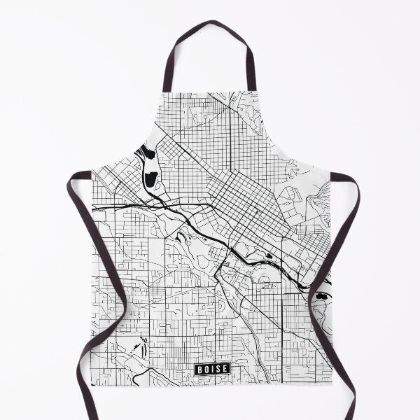 Artikelvorschau, Boise, Idaho Street Map entworfen und verkauft von InkistPrints.