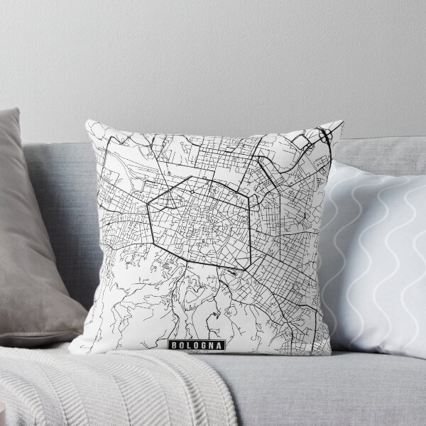 Item preview, Bologna, Italy Street Map designed and sold by InkistPrints.