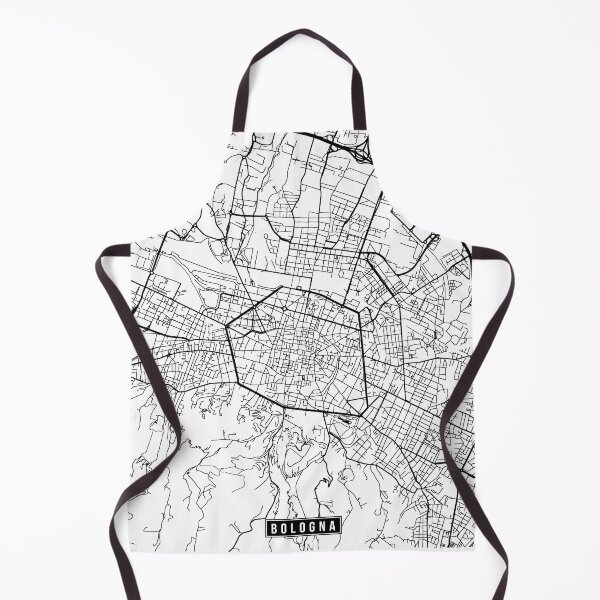 Item preview, Bologna, Italy Street Map designed and sold by InkistPrints.