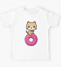 Kawaii Cat Donut Kids Tee