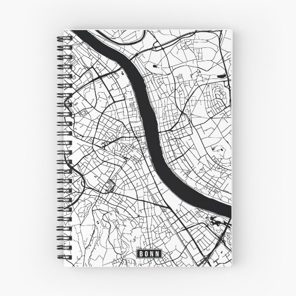 Item preview, Bonn, Germany Street Map designed and sold by InkistPrints.