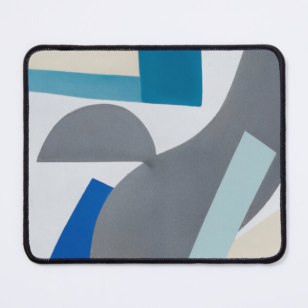 Item preview, Cool Curves - Abstract Expressionism - Grey, Blue and Cream designed and sold by Inomaly Art.