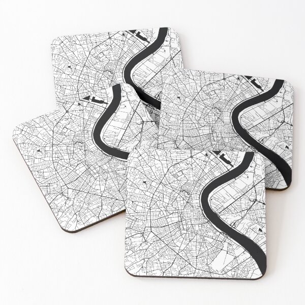 Aperçu de l'œuvre Bordeaux, France Street Map créée et vendue par InkistPrints.