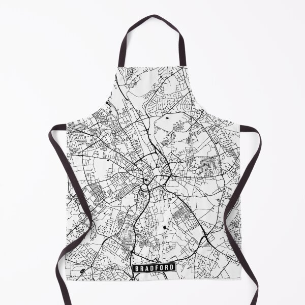 Artikelvorschau, Bradford, England Street Map entworfen und verkauft von InkistPrints.