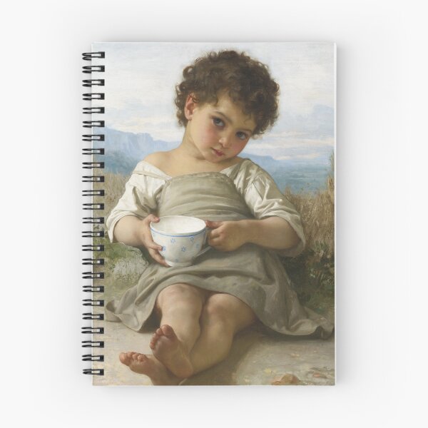 Item preview, The Cup of Milk | William Bouguereau | 1879 French Nursery Art designed and sold by CJET.