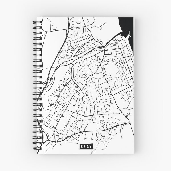 Item preview, Bray, Ireland Street Map designed and sold by InkistPrints.