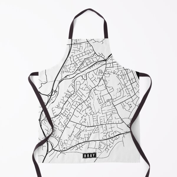 Item preview, Bray, Ireland Street Map designed and sold by InkistPrints.