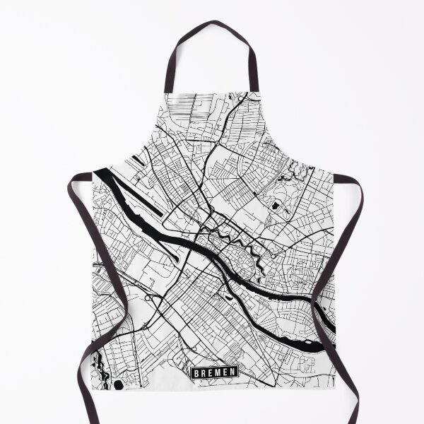 Item preview, Bremen, Germany Street Map designed and sold by InkistPrints.
