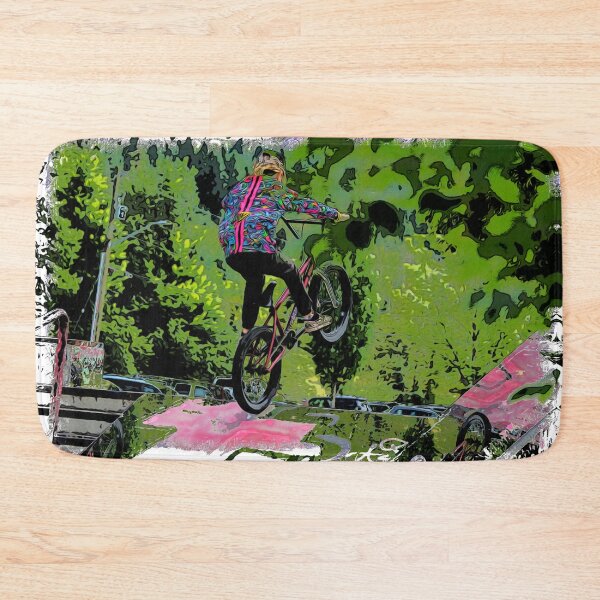 Artikelvorschau, Springen über die Rampe - BMX-Fahrer entworfen und verkauft von NaturePrints.