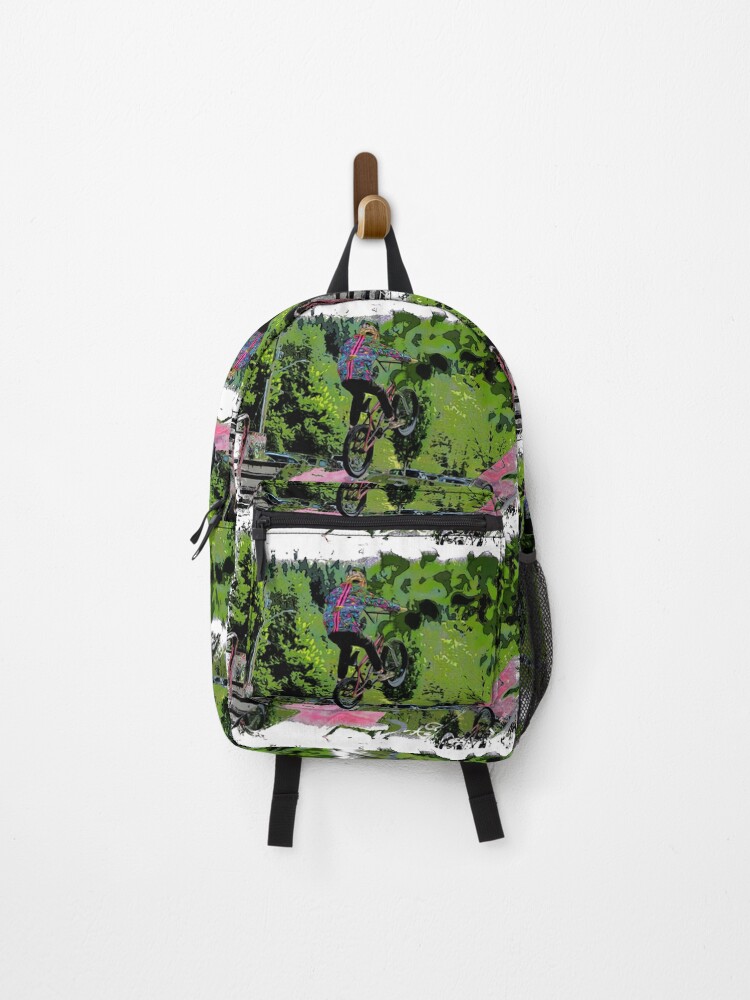 Thumbnail 1 of 3, Backpack, Jumping The Ramp - BMX Rider designed and sold by NaturePrints.