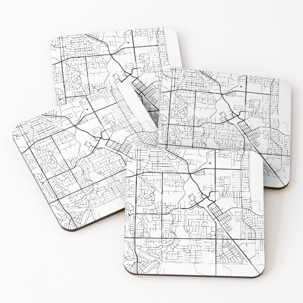Aperçu de l'œuvre Brentwood, California Street Map créée et vendue par InkistPrints.