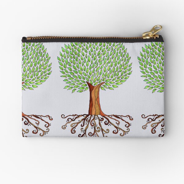Rooted Tree Zipper Pouch