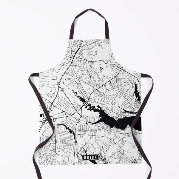 Item preview, Brick, New Jersey Street Map designed and sold by InkistPrints.