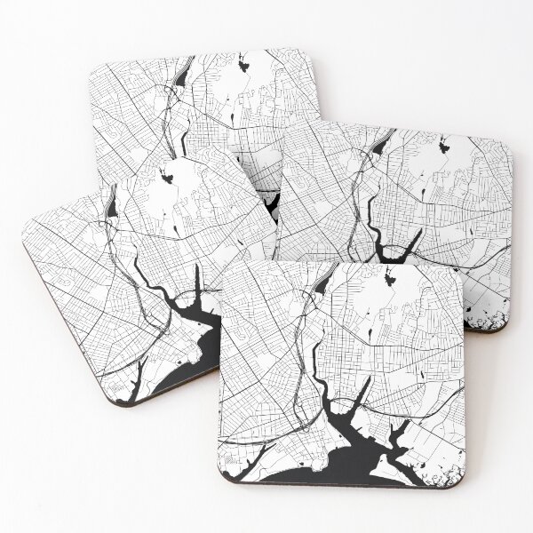 Item preview, Bridgeport, Connecticut Street Map designed and sold by InkistPrints.