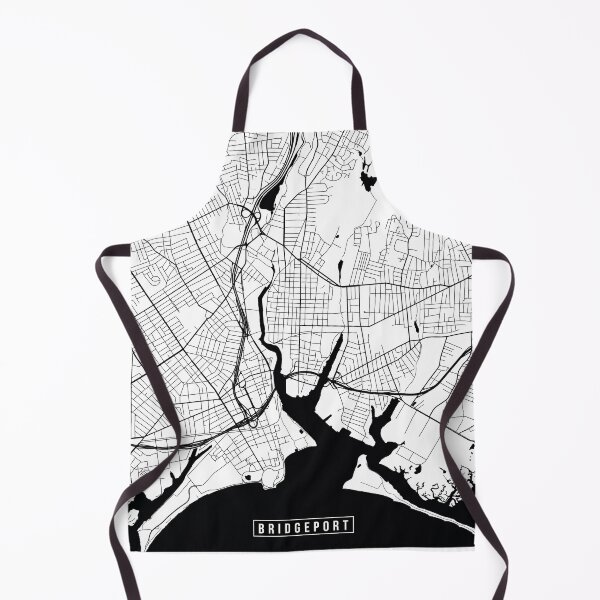 Item preview, Bridgeport, Connecticut Street Map designed and sold by InkistPrints.