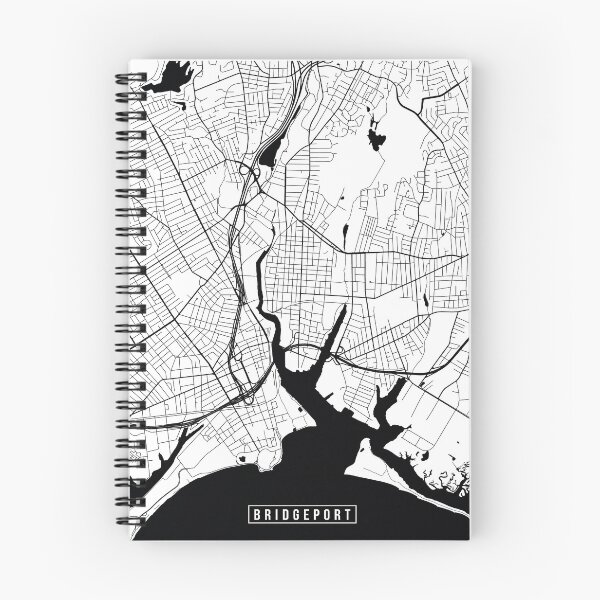 Item preview, Bridgeport, Connecticut Street Map designed and sold by InkistPrints.
