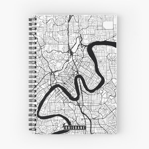 Item preview, Brisbane, Australia Street Map designed and sold by InkistPrints.