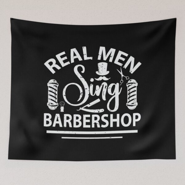 Item preview, Real Men Sing Barbershop Barber Singer designed and sold by joshuamanzhmf.