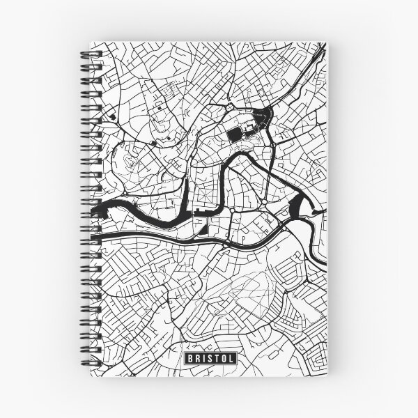 Artikelvorschau, Bristol, England Street Map entworfen und verkauft von InkistPrints.