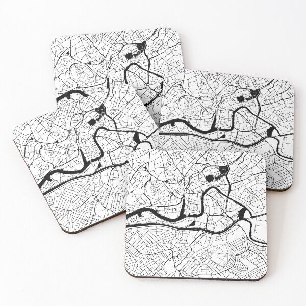 Aperçu de l'œuvre Bristol, England Street Map créée et vendue par InkistPrints.