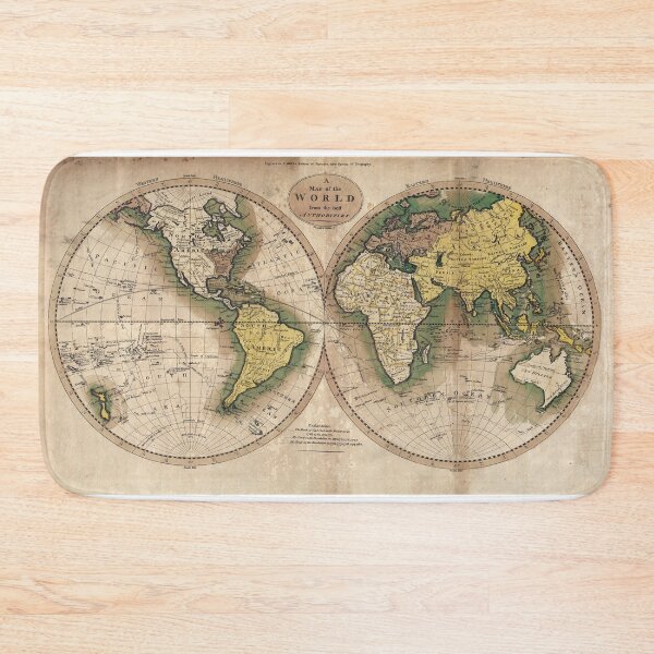 Item preview, Map of the World 1795 designed and sold by Daniel Hagerman.