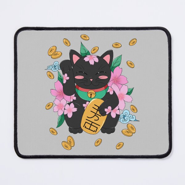 Item preview, Maneki neko with cerezo flower japanese  designed and sold by Natsukittyart.