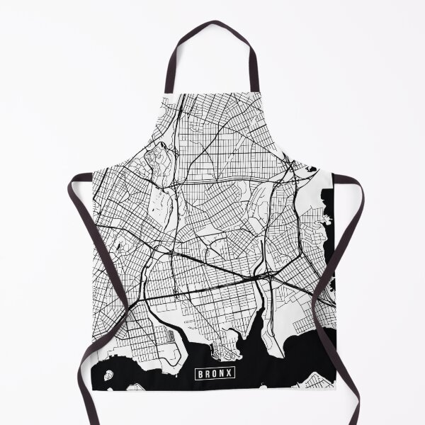 Aperçu de l'œuvre Bronx, New York Street Map créée et vendue par InkistPrints.
