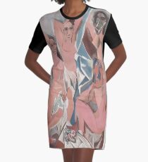 Les Demoiselles d'Avignon( The Young Ladies of Avignon)- Pablo Picasso Graphic T-Shirt Dress