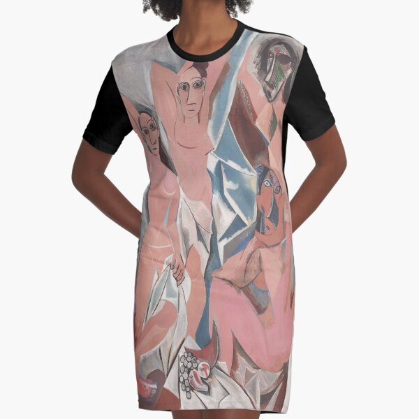 Les Demoiselles d'Avignon( The Young Ladies of Avignon)- Pablo Picasso Graphic T-Shirt Dress