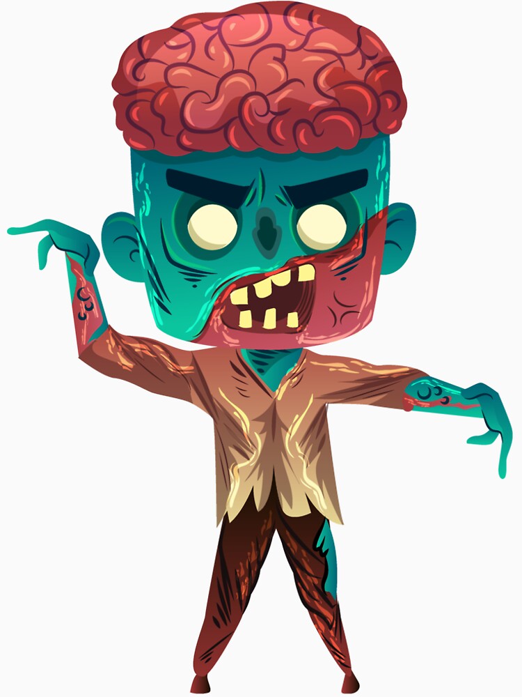 &quot;scary zombie, cute zombie, halloween zombie, cartoon zombie, cartoon