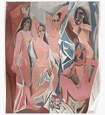 Les Demoiselles d'Avignon( The Young Ladies of Avignon)- Pablo Picasso Poster