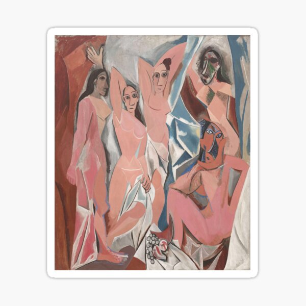Les Demoiselles d'Avignon( The Young Ladies of Avignon)- Pablo Picasso Sticker