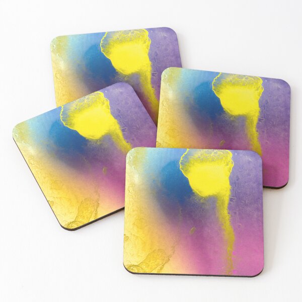Item preview, Abstract yellow purple shapes designed and sold by bnilesh.
