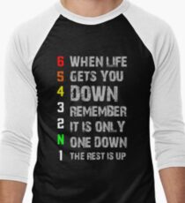 1N23456 Men's Baseball ¾ T-Shirt