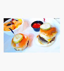 Chibi Burgers Photographic Print