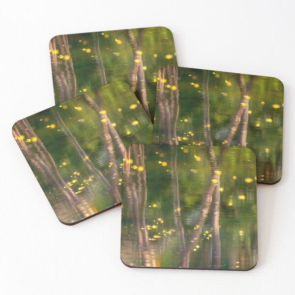Item preview, Abstract green yellow nature shapes designed and sold by bnilesh.