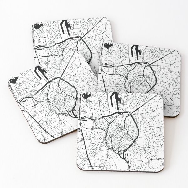 Item preview, Bruges, Belgium Street Map designed and sold by InkistPrints.