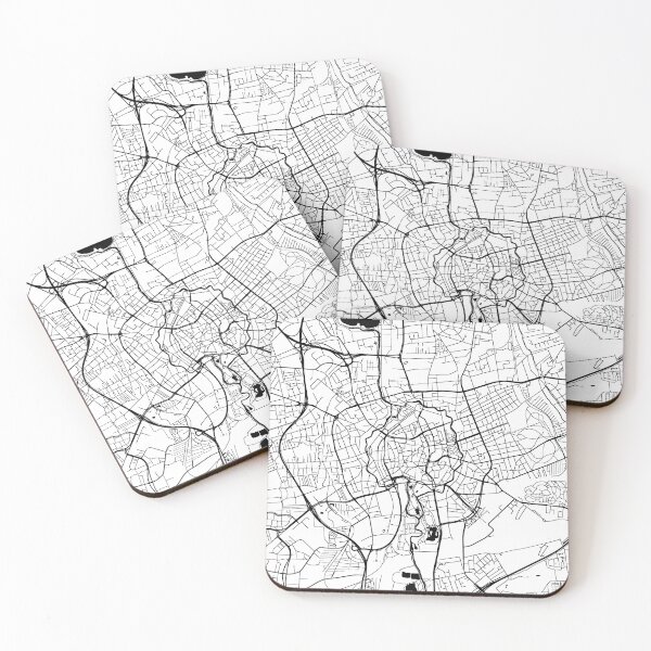 Aperçu de l'œuvre Brunswick, Germany Street Map créée et vendue par InkistPrints.